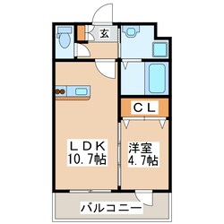 アクシス新屋敷の物件間取画像